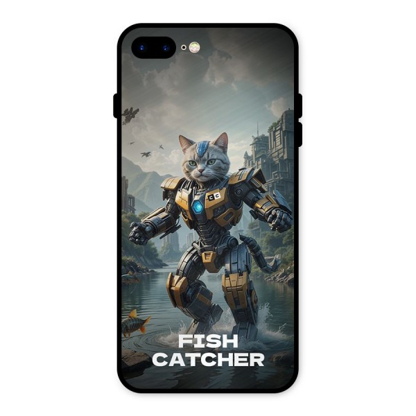 Fish Catcher Metal Back Case for iPhone 8 Plus