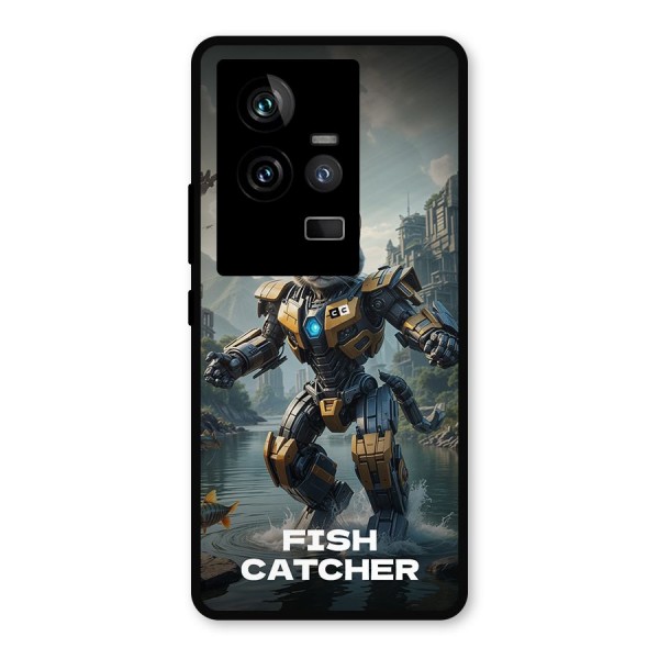 Fish Catcher Metal Back Case for iQOO 11 5G