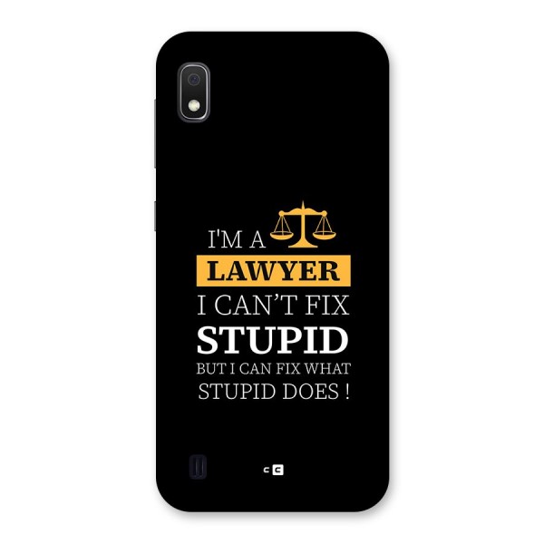 Fix Stupid Case Back Case for Galaxy A10