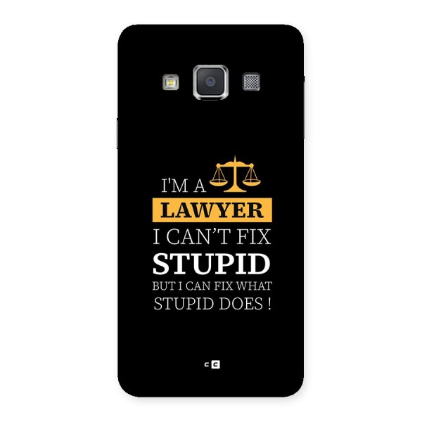 Fix Stupid Case Back Case for Galaxy A3