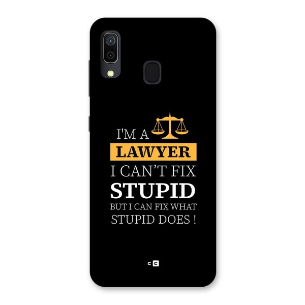 Fix Stupid Case Back Case for Galaxy A30