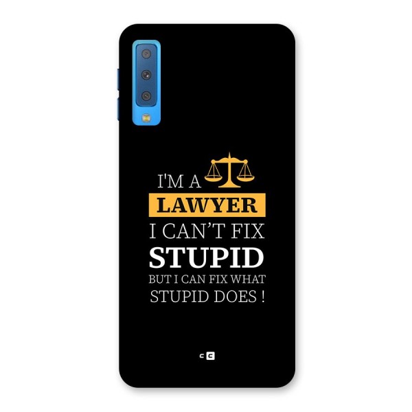 Fix Stupid Case Back Case for Galaxy A7 (2018)