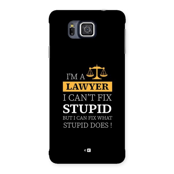 Fix Stupid Case Back Case for Galaxy Alpha