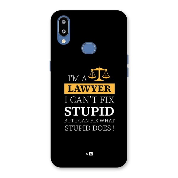 Fix Stupid Case Back Case for Galaxy M01s