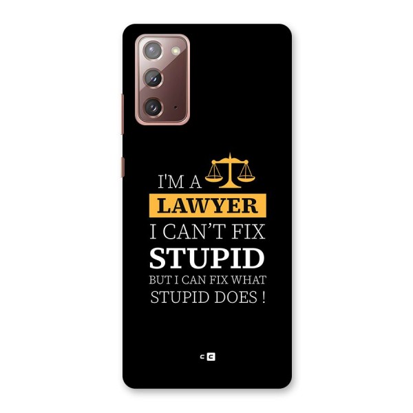 Fix Stupid Case Back Case for Galaxy Note 20