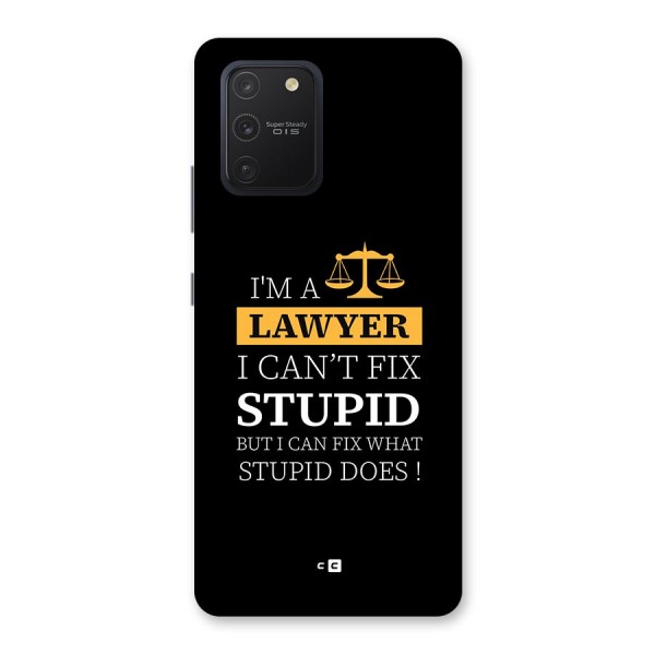 Fix Stupid Case Back Case for Galaxy S10 Lite