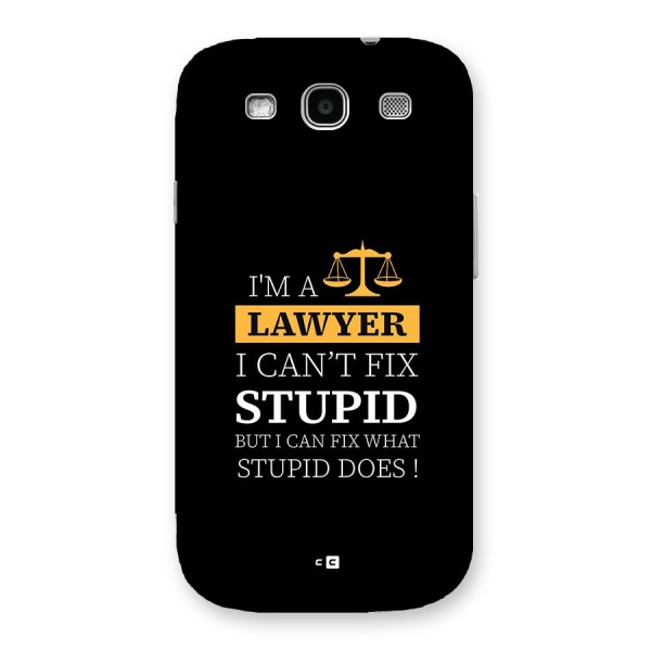 Fix Stupid Case Back Case for Galaxy S3