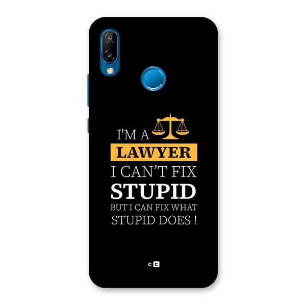 Fix Stupid Case Back Case for Huawei P20 Lite