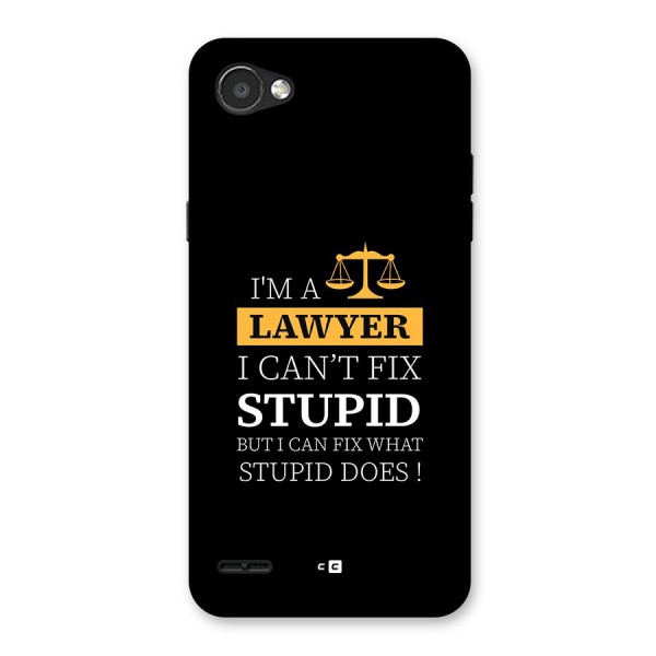 Fix Stupid Case Back Case for LG Q6