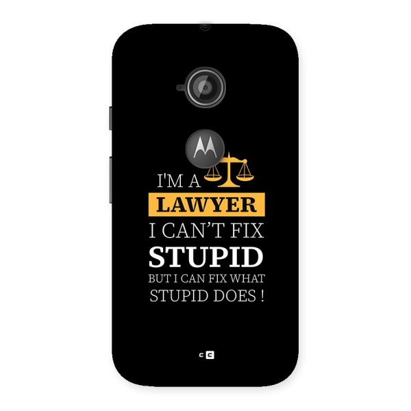 Fix Stupid Case Back Case for Moto E 2nd Gen