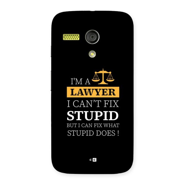 Fix Stupid Case Back Case for Moto G