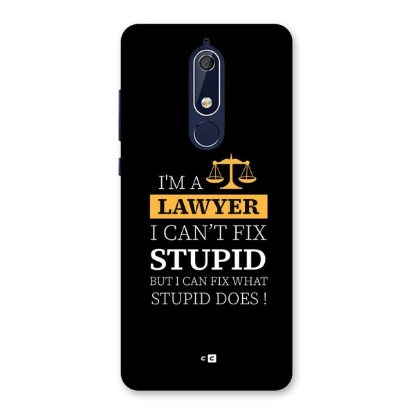 Fix Stupid Case Back Case for Nokia 5.1