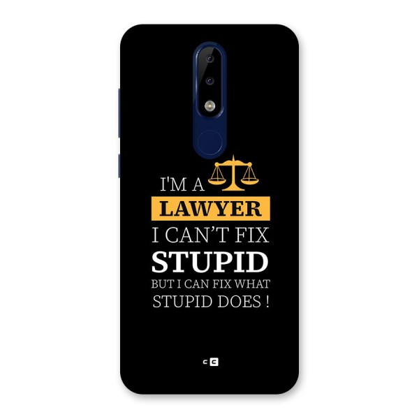 Fix Stupid Case Back Case for Nokia 5.1 Plus