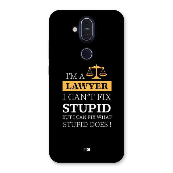 Fix Stupid Case Back Case for Nokia 8.1