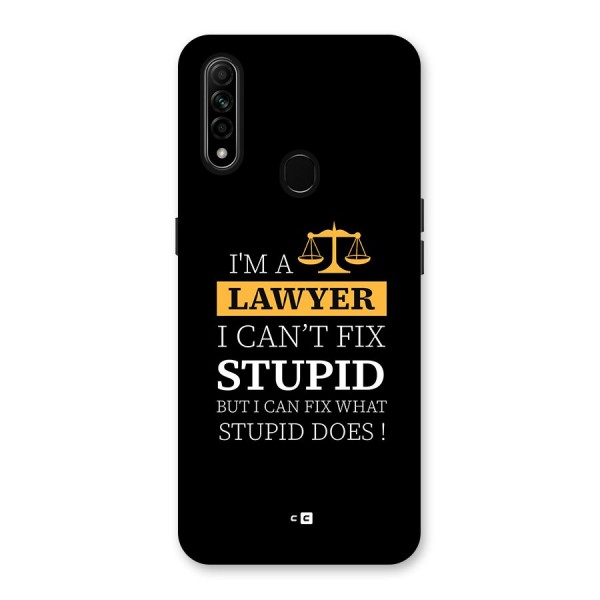 Fix Stupid Case Back Case for Oppo A31