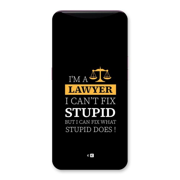 Fix Stupid Case Back Case for Oppo Find X