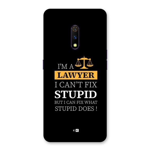 Fix Stupid Case Back Case for Realme X