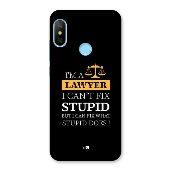 Fix Stupid Case Back Case for Redmi 6 Pro