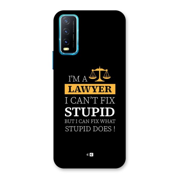 Fix Stupid Case Back Case for Vivo Y12s