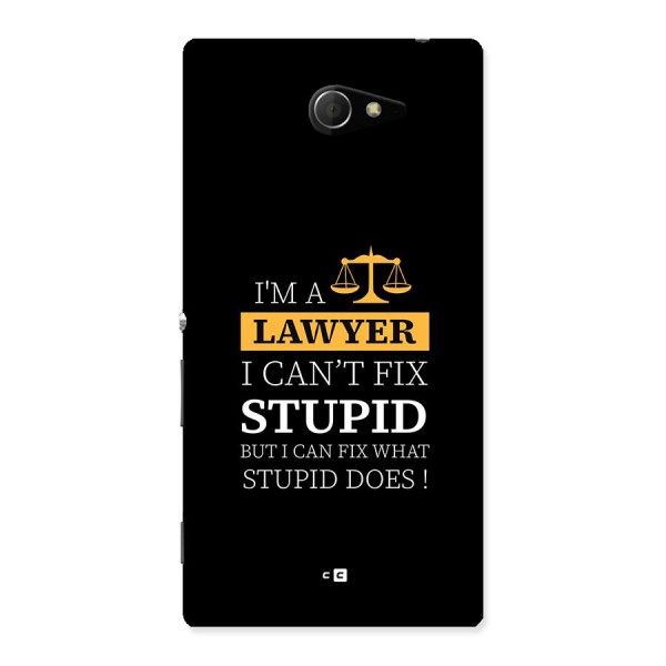 Fix Stupid Case Back Case for Xperia M2