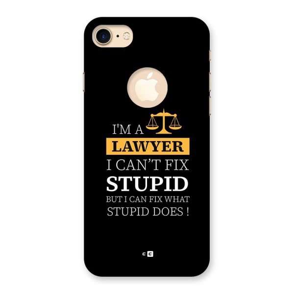 Fix Stupid Case Back Case for iPhone 8 Logo Cut