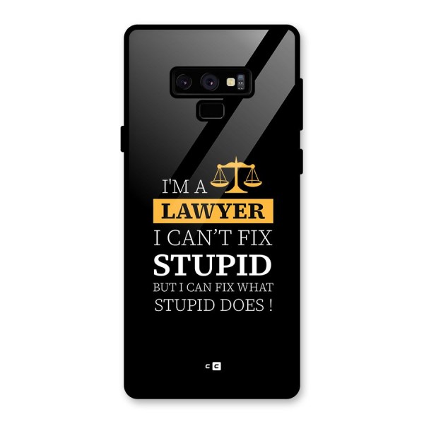 Fix Stupid Case Glass Back Case for Galaxy Note 9