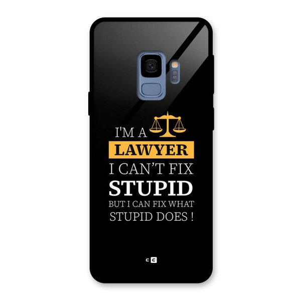 Fix Stupid Case Glass Back Case for Galaxy S9