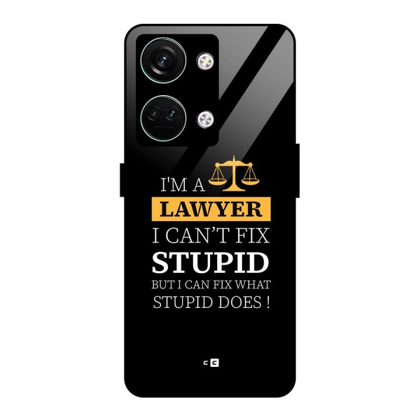 Fix Stupid Case Glass Back Case for Oneplus Nord 3