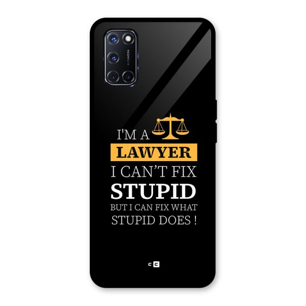 Fix Stupid Case Glass Back Case for Oppo A52