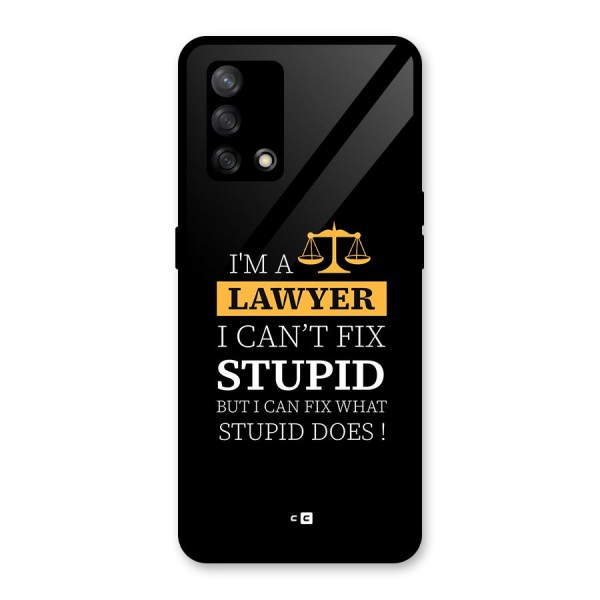 Fix Stupid Case Glass Back Case for Oppo F19