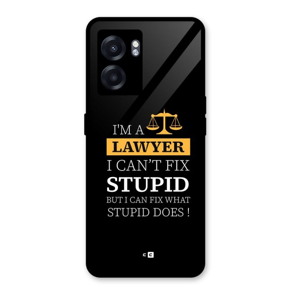 Fix Stupid Case Glass Back Case for Oppo K10 (5G)