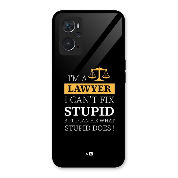 Fix Stupid Case Glass Back Case for Oppo K10 4G