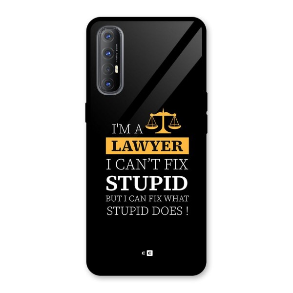 Fix Stupid Case Glass Back Case for Oppo Reno3 Pro