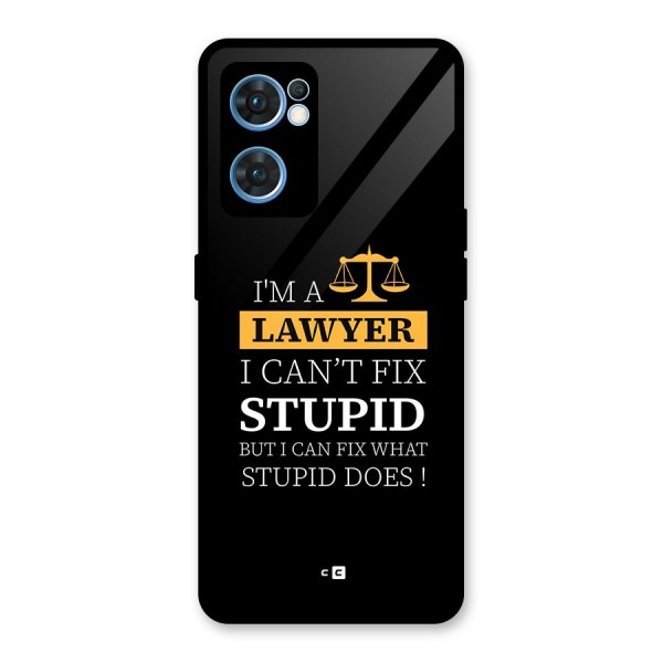 Fix Stupid Case Glass Back Case for Oppo Reno7 5G