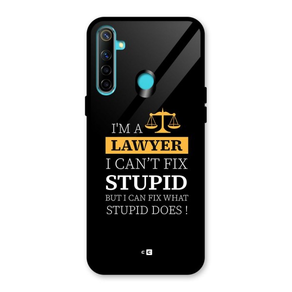 Fix Stupid Case Glass Back Case for Realme 5s