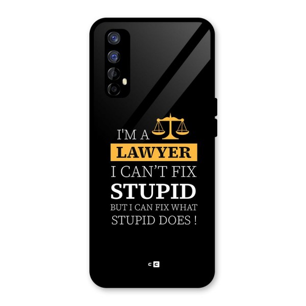 Fix Stupid Case Glass Back Case for Realme 7