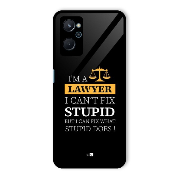 Fix Stupid Case Glass Back Case for Realme 9i