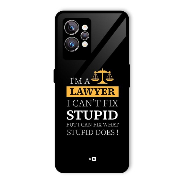 Fix Stupid Case Glass Back Case for Realme GT2 Pro