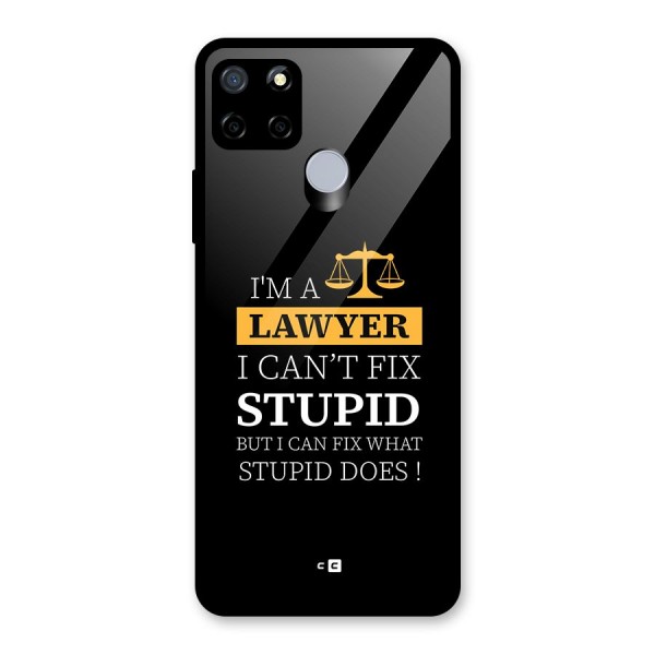 Fix Stupid Case Glass Back Case for Realme Narzo 20