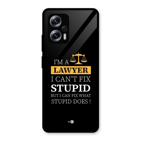 Fix Stupid Case Glass Back Case for Redmi K50i