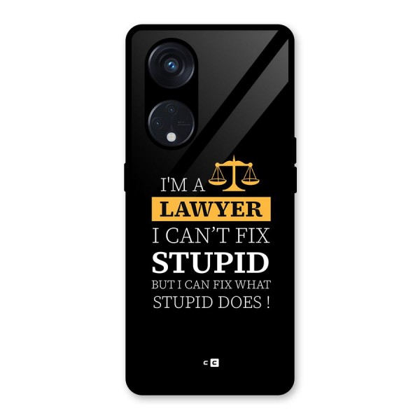 Fix Stupid Case Glass Back Case for Reno8 T 5G