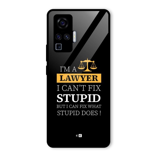 Fix Stupid Case Glass Back Case for Vivo X50 Pro