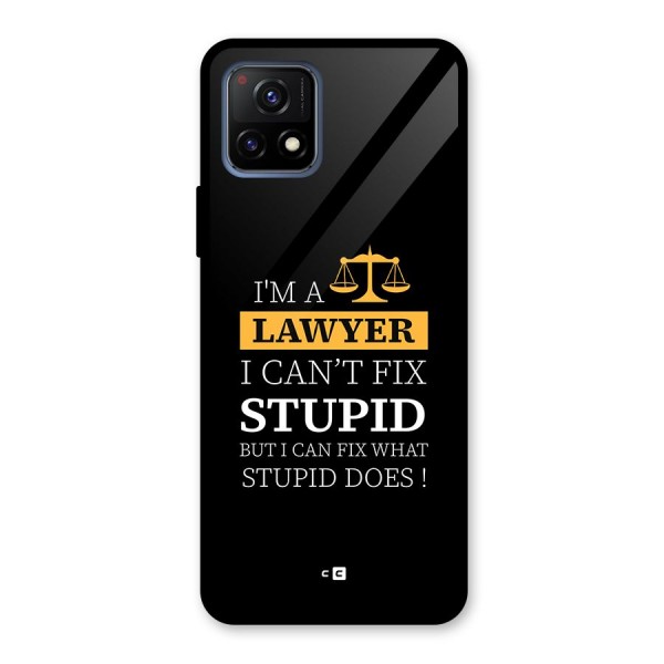 Fix Stupid Case Glass Back Case for Vivo Y72 5G