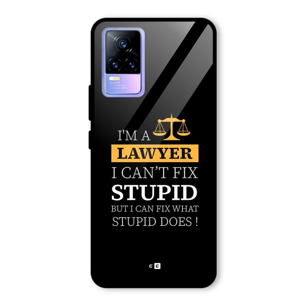 Fix Stupid Case Glass Back Case for Vivo Y73