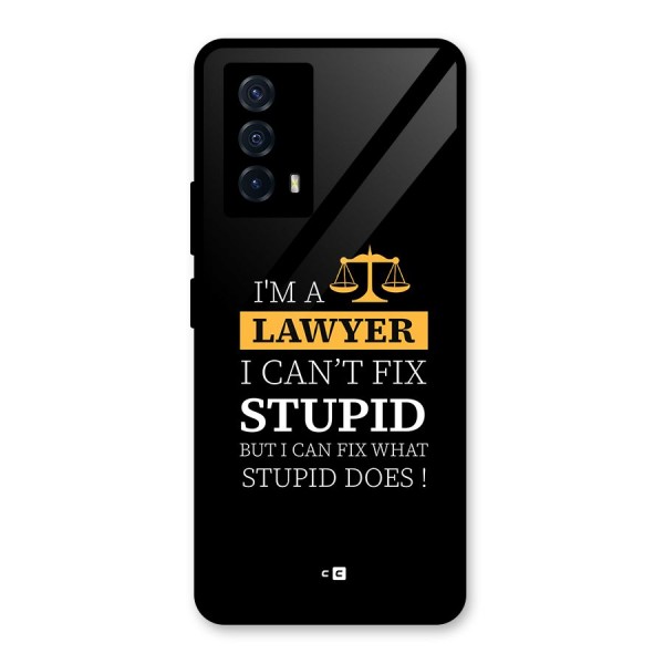 Fix Stupid Case Glass Back Case for Vivo iQOO Z5