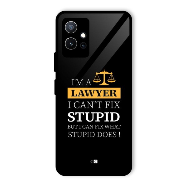 Fix Stupid Case Glass Back Case for Vivo iQOO Z6