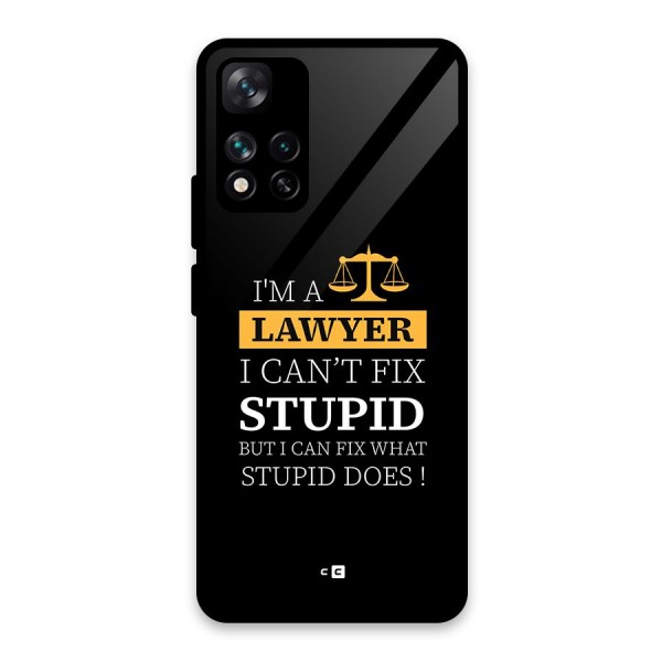 Fix Stupid Case Glass Back Case for Xiaomi 11i 5G