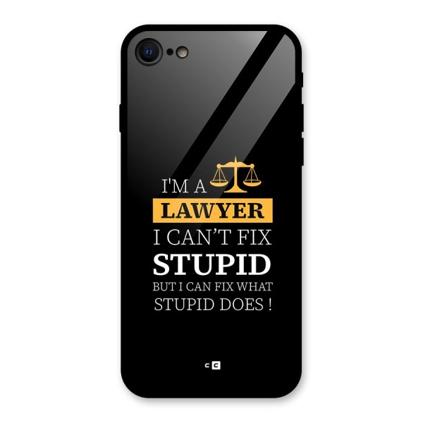 Fix Stupid Case Glass Back Case for iPhone 8