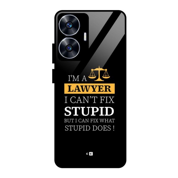 Fix Stupid Case Glass Back Case for realme C55