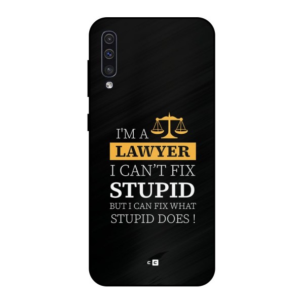 Fix Stupid Case Metal Back Case for Galaxy A50s